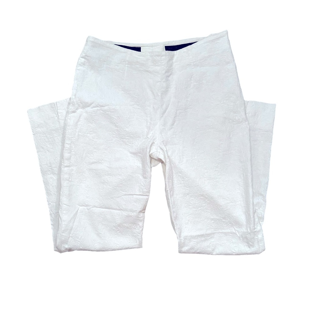 Peserico Cropped Tapered Leg Ankle Trousers, White, size XXS